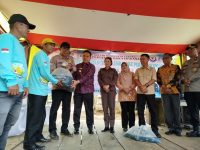 Bupati Azhari Tebar 75 Ribu Ekor Ikan Mas, Hidupkan Kembali Kejayaan Lumbung Ikan