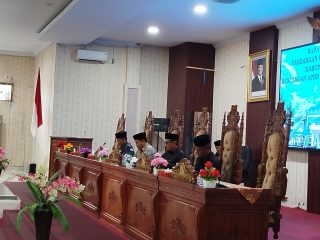 DPRD Lebong Gelar Rapat Paripurna Pandangan Umum Fraksi terhadap Nota Pengantar Rancangan APBD 2026
