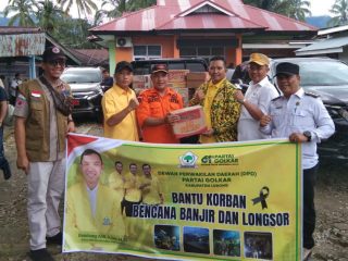 Golkar Lebong Salurkan Bantuan Untuk Bencana Banir