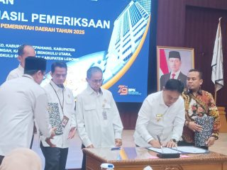 Pemkab Lebong Kembali Raih Opini WTP, Bukti Komitmen Wujudkan Tata Kelola Keuangan yang Transparan dan Akuntabel