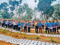 Polres Lebong Ikuti Penanaman Bawang Putih Serentak, Dukung Swasembada Pangan Nasional